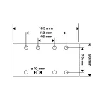 NEO Tools 55-739 Csiszolópapír tépőzáras 93x185mm, K100, lyukas, 5db, min. rendelés: 5cs, NEO Tools