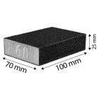 NEO Tools 55-916 Csiszolószivacs 70x25x100mm, K80, min. rendelés: 5db, NEO Tools