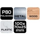 NEO Tools 55-916 Csiszolószivacs 70x25x100mm, K80, min. rendelés: 5db, NEO Tools