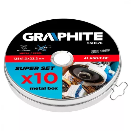 Graphite-55H576-Vagokorong-10-Db-Femhez-125X1.0X22.2Mm-41-A60-T-Bf.