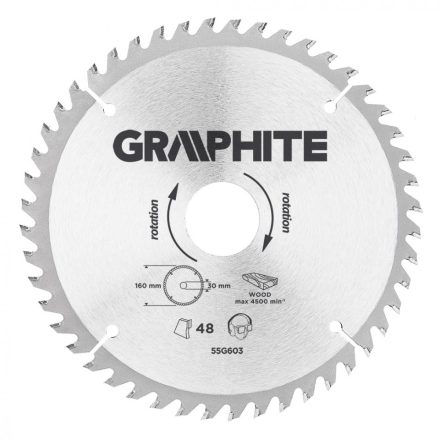 Graphite-55H603-Korfureszlap-Kemenyfem-160X30Mm-48-Fog