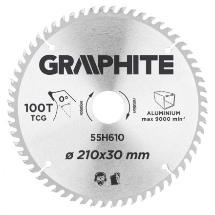 Graphite-55H610-Korfureszlap-Kemenyfem-210X30Mm-100-Fog-Alu