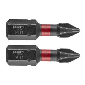   NEO Tools 56-500 Torziós ütvecsavarozó bit PH1x25mm, 2db, NEO Tools