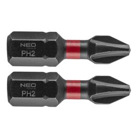   NEO Tools 56-501 Torziós ütvecsavarozó bit PH2x25mm, 2db, NEO Tools