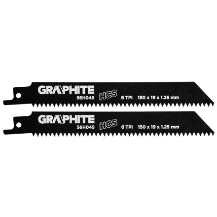 Graphite-56H045-Orrfureszlapok-Hcs-150X19X1.25Mm-6Tpi-Set-2Db.