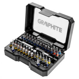 Graphite-56H600-Csavarhuzo-Bitkeszlet-60Db.-Bitek-25Mm-58Db-Magneses-Bittartok-2Db.