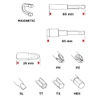 Graphite-56H600-Csavarhuzo-Bitkeszlet-60Db.-Bitek-25Mm-58Db-Magneses-Bittartok-2Db.
