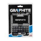 Graphite-56H608-Csavarhuzo-Bitkeszlet-32Db-Bitek-25Mm-30Db-Adapter-1-4-1Db-Magneses-Bittarto-1Db