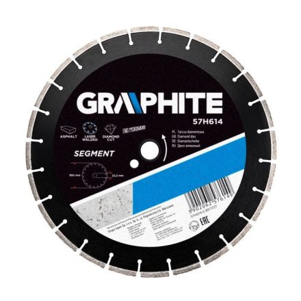 Graphite-57H614-Gyemant-Vagokorong-350X25.4Mm-Lezer-Hegesztett
