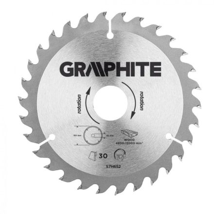 Graphite-57H652-Korfureszlap-Kemenyfem-Fogakkal-165X30Mm-30-Fog