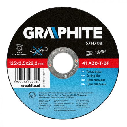 Graphite-57H708-Vagokorong-Femhez-125X25X22Mm-41-A30-T-Bf