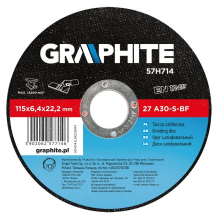 Graphite-57H714-Tisztitokorong-Fem-115X64