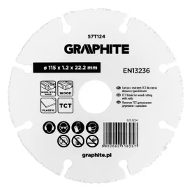 Graphite-57t124-Vagokorong-karbidszemcses-szeges-fahoz-115X22.2Mm