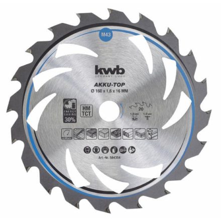 KWB-586654-Profi-Akku-Top-Energy-Saving-30-Tct-Extra-Vekony-Furesztarcsa-190X20X2-Mm-30-Fogu