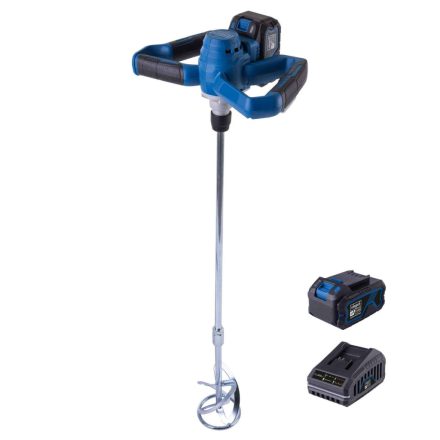 Scheppach BC-PMX100-X-SET L akkus keverőgép indukciós motorral, akkuval és töltővel, IXES 20 V (5907806400)