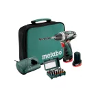 Metabo PowerMaxx BS Set (600079510) Akkus fúrócsavarozó (2 x 12 V/2,0 Ah)