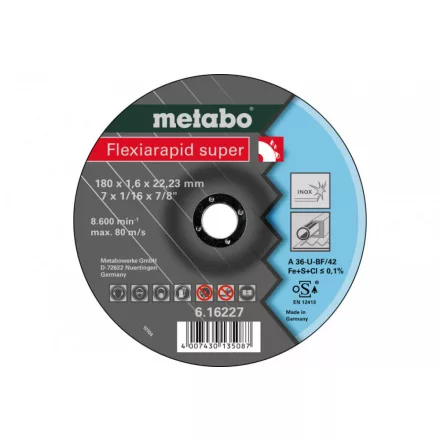 Metabo-Flexiarapid-Super-180X16X2223-Inox-Tf-42-616227000