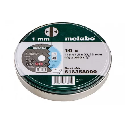 Metabo-10-Db-Darabolotarcsa-Sp-115X10X2223-Inox-Tf-41-616358000