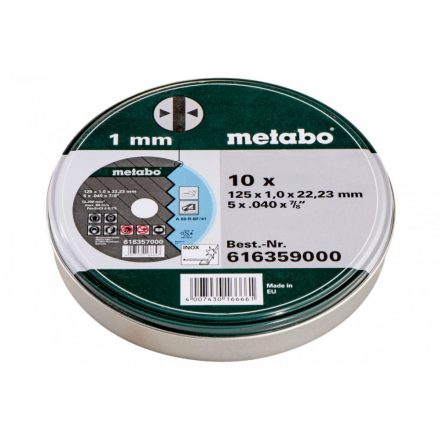 Metabo-10-Db-Darabolotarcsa-Sp-125X10X2223-Inox-Tf-41-616359000