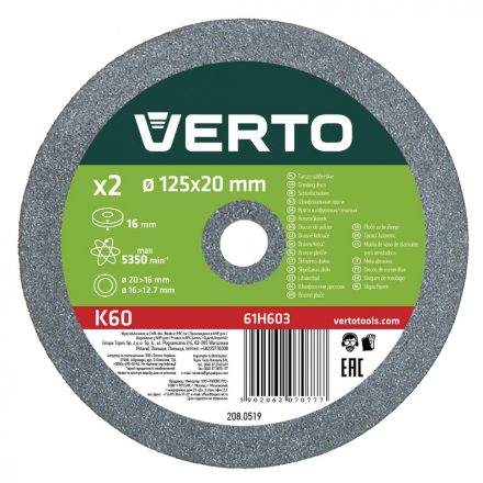 Verto-61H603-Koszorukorong-125Mm-2-Db.