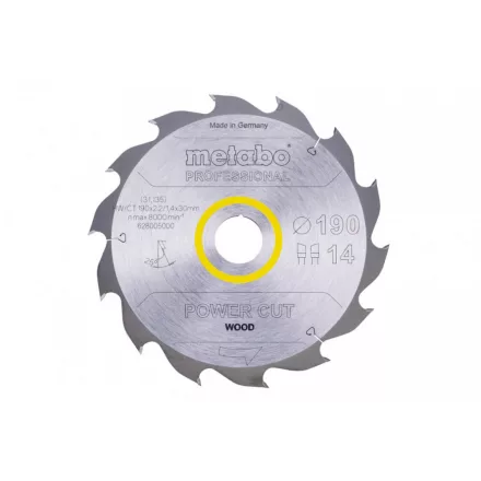 Metabo-Fureszlap-Power-Cut-Wood-Professional-190X30-Z14-Wz-25-628005000