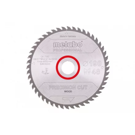 Metabo-Fureszlap-Precision-Cut-Wood-Professional-190X30-Z48-Wz-15-628035000