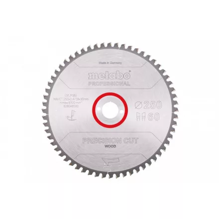 Metabo-Fureszlap-Sageblatt-Precision-Cut-Wood-Professional-250X30-Z60-Wz-5-Neg.-628048000