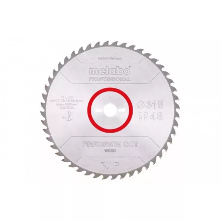 Metabo-Fureszlap-Precision-Cut-Wood-Professional-315X30-Z48-Wz-15-628056000