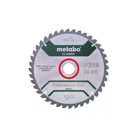 Metabo-Fureszlap-Precision-Cut-Wood-Classic-216X30-Z40-Wz-5Neg.-628060000