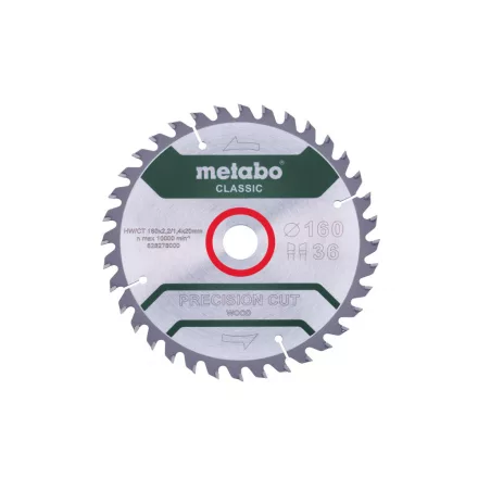 Metabo-Fureszlap-Precision-Cut-Wood-Classic-160X20-Z36-Wz-10-628278000