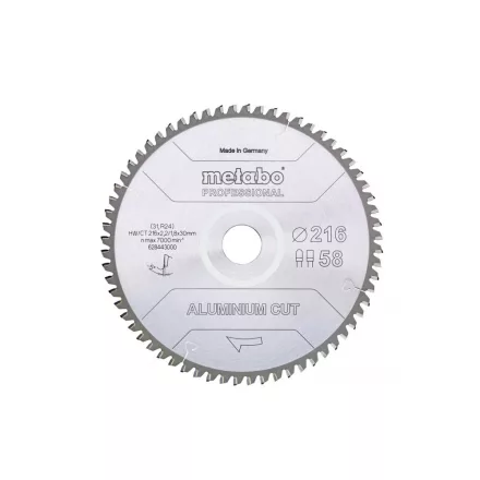 Metabo-Fureszlap-Aluminium-Cut-Professional-216X30-Z58-Fz-Tz-5Neg-628443000