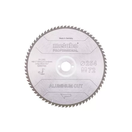 Metabo-Fureszlap-Aluminium-Cut-Professional-254X30-Z72-Fz-Tz-5Neg-628447000