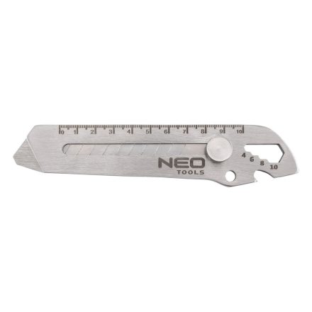 NEO Tools 63-713 Multifunkciós kés 18mm-es törhető penge, 6az1-ben