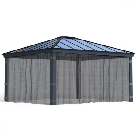 Palram-Dallas-14X16-Szunyoghalo-Fuggony-Szurke-707218