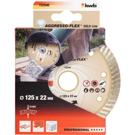 KWB-722540-Profi-Gold-Line-Turbo-Gyemant-Vagokorong-125X22Mm