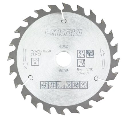 Hikoki Tct Fűrészlap  150X20/16 Z24 (752402)