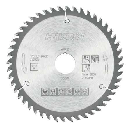 Hikoki Tct Fűrészlap  170X30/20 Z48 (752423)