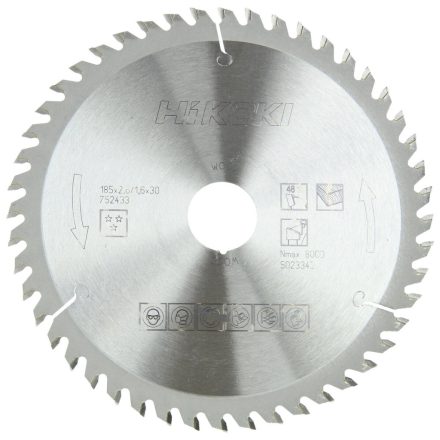 Hikoki Tct Fűrészlap  185X30 Z48 (752433)
