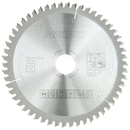 Hikoki Tct Fűrészlap  190X30 Z54 Tcg (752439)