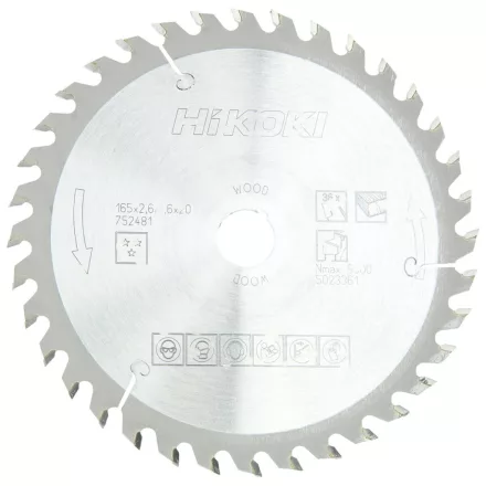 Hikoki Tct Fűrészlap 165X20 Z36 (752481)