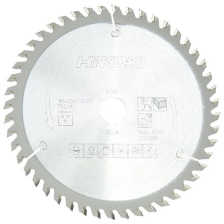 Hikoki Tct Fűrészlap  165X20 Z48 (752482)