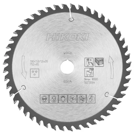 Hikoki Tct Fűrészlap  190X20 Z48 (752485)