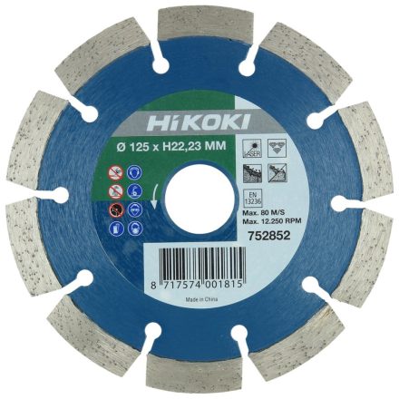 Hikoki Gyémántkorong 125X22,23 Mm Beton (752852)