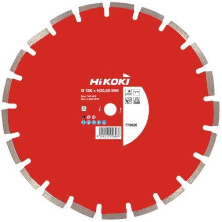 Hikoki Gyémántkorong 300X25,4X10 Aszfalt (773019)