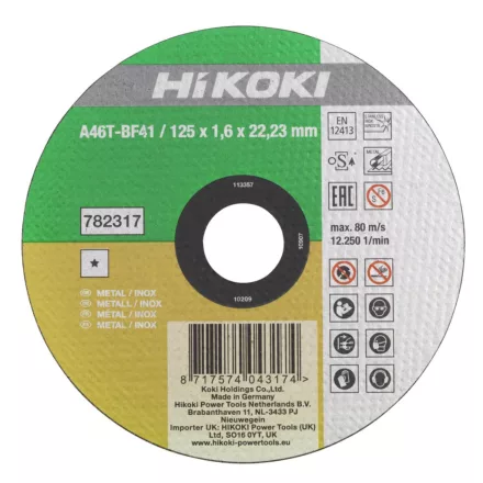 Hikoki Vágótárcsa Inox 115X1,6 /Moq:25Db (782316)