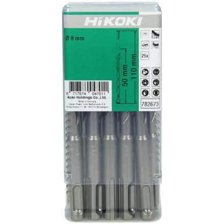 Hikoki Fúrószár 8X110Mm Plus 25Db (782673)