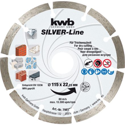 KWB-796170-Profi-Silver-Line-Cut-Fix-Gyemant-Vagotarcsa-115X2223X70X25Mm
