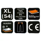 NEO-Tools-81-280-XL-Melegito-nadrag-COMFORT-szurke