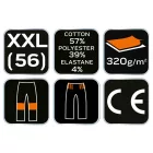 NEO-Tools-81-283-XXL-Melegito-nadrag-COMFORT-feket