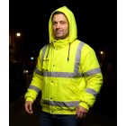 NEO Tools 81-712-XL Láthatósági munkavédelmi kabát, könnyű szigetelő béléssel, sárga, XL